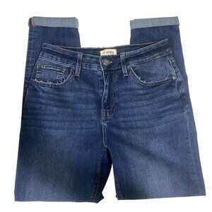 M Jeans By Maurices Womens High Rise 90s Taper Denim Jeans Size 8 Short Dark Was